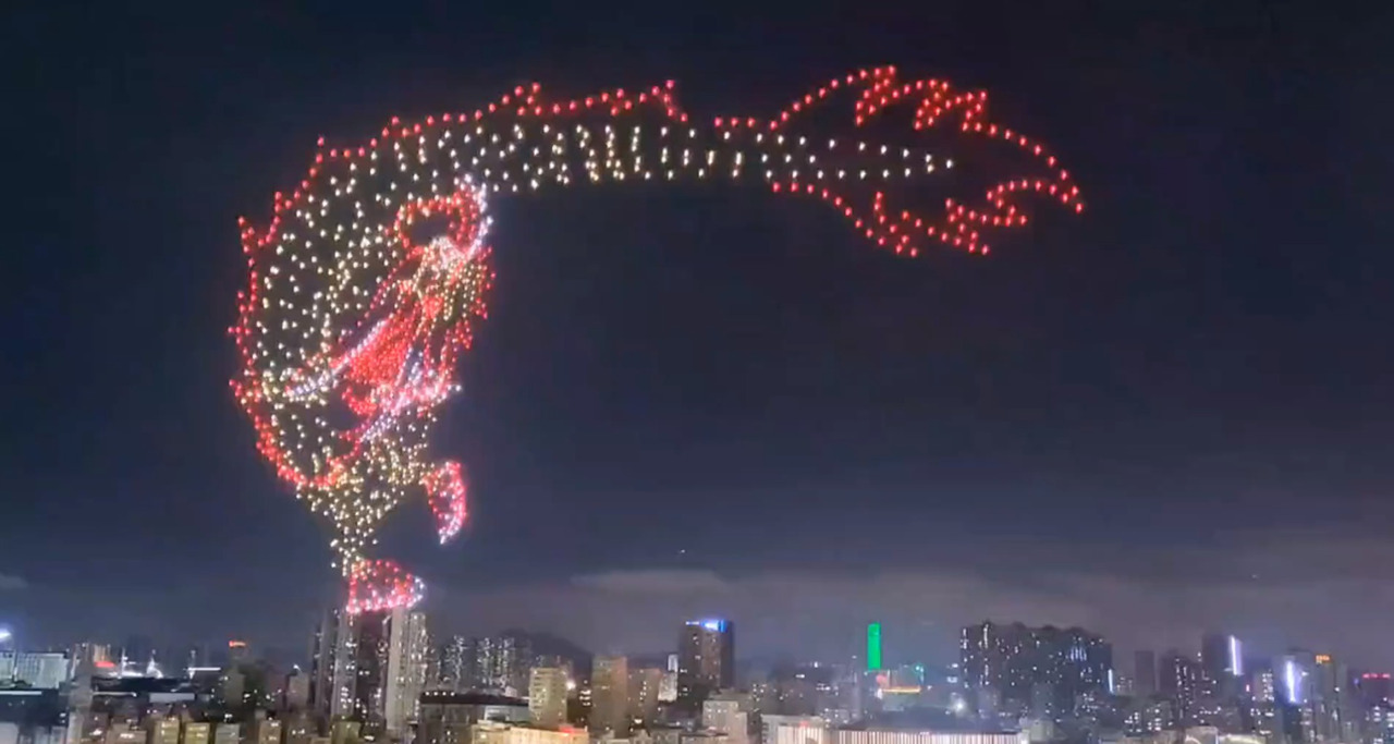 China new year drone show 2061